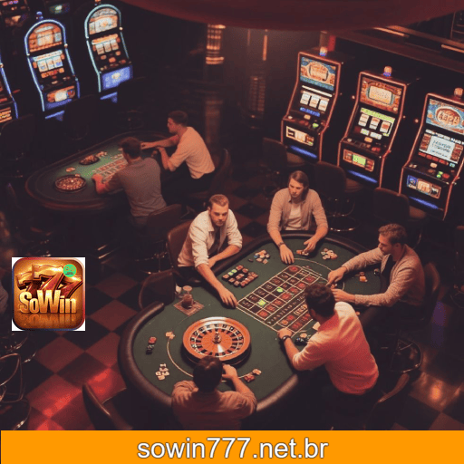 Imagem promocional do cassino online da SOWIN777 mostrando jogos ao vivo
