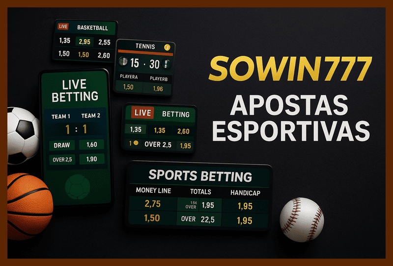Aposte em apostas esportivas no cassino online SOWIN777